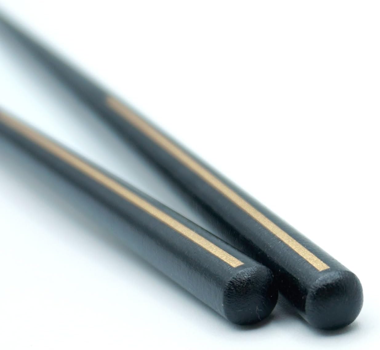 兵左衛門 Hyozaemon Wakasa-Nuri Sakikaku Wooden Chopsticks, 23.5 cm, Gold Line, Made in Japan, TK-009