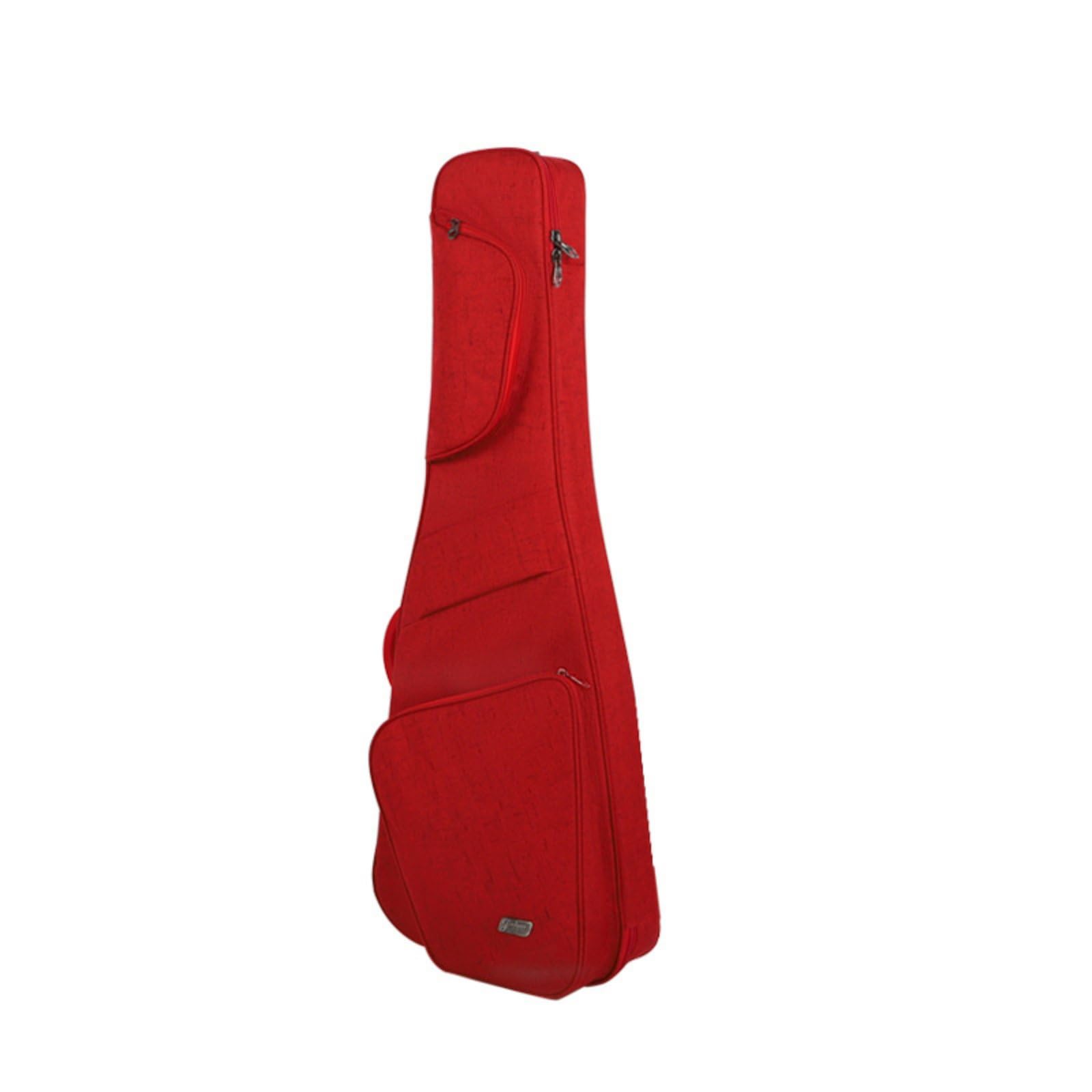 Gralara Funda Guitarra Acolchada Accesorio Musical Resisn para Viaje, Ensayo, Rojo Eléctrico