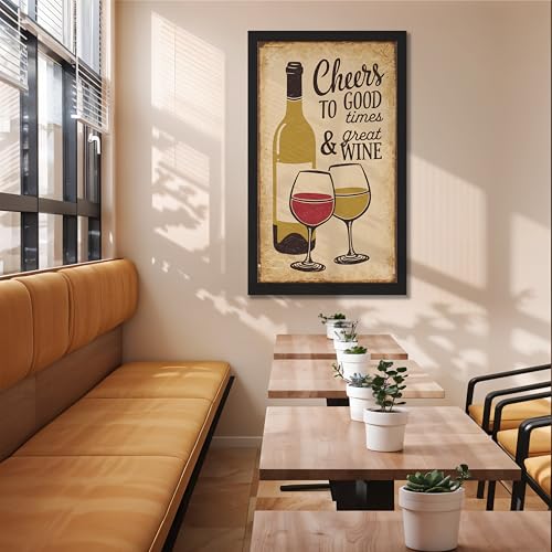 Image of NoWorries Wall art framed painting food posters for cafe decor (Synthetic wood frame) inch300 GSM premium art HD prints inch Wall painting for Home & Kitchen Decor (Pattern illustration)( Set of 1, Framed Painting) (BLACK, ART-8, 10X19INCHES)