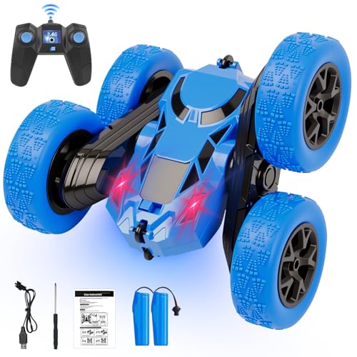 Remote Control Car, RC Cars Toys for Kids Ages 6-12, 2.4GHz RC Stunt Truck with...