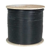 Vertical Cable CAT6A UV Rated Outdoor Bulk Cable 1,000ft. - Black