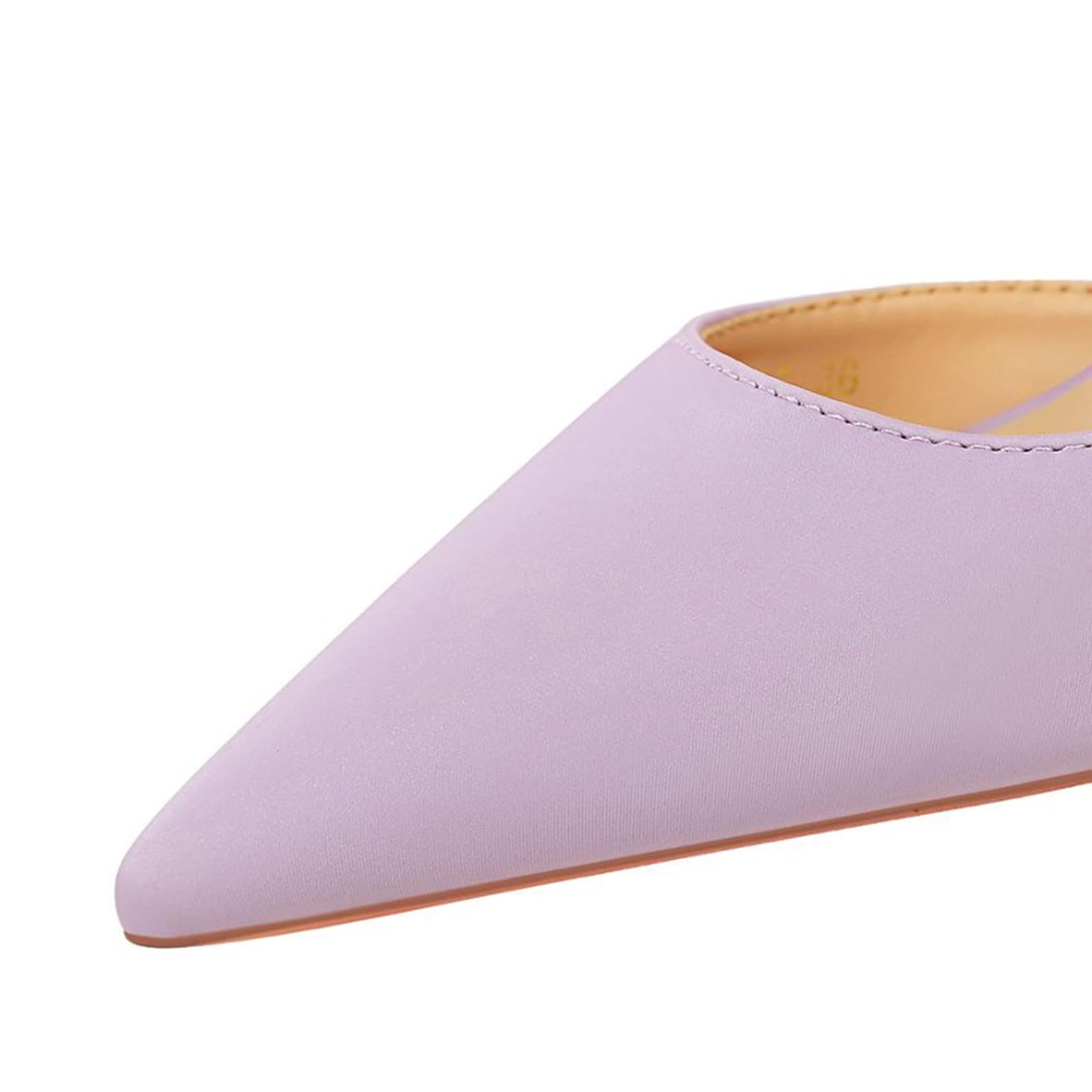 Scarpe Donna Punta con Tacco Alto con Tacco a Spillo 7 cm Raso Spacco Laterale per Matrimoni, Galà, Appuntamenti