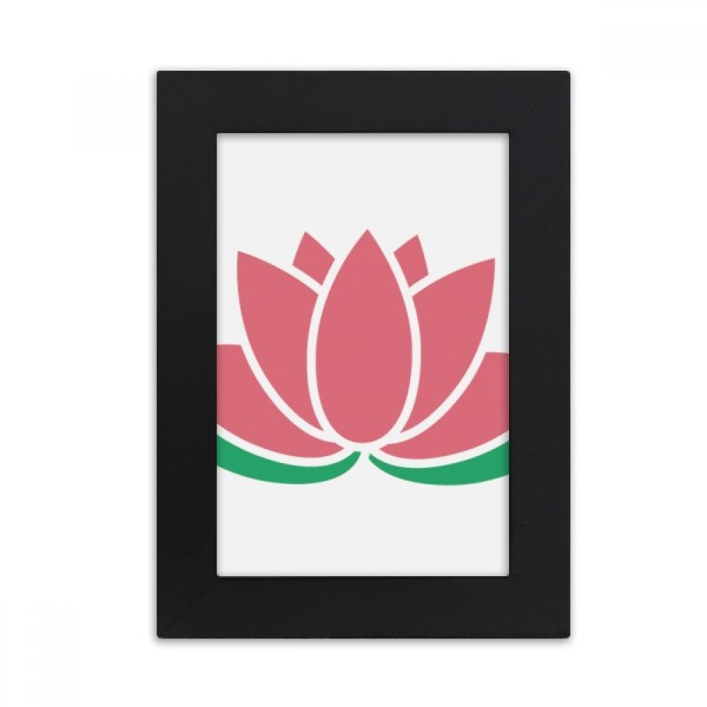 Cadre photo peinture de lotus multicolor, une idée cadeau de bureau originale
