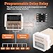 Pasuihcay AC 220V 5A Programmable Double Delay Relay Device Tool DH48S-S