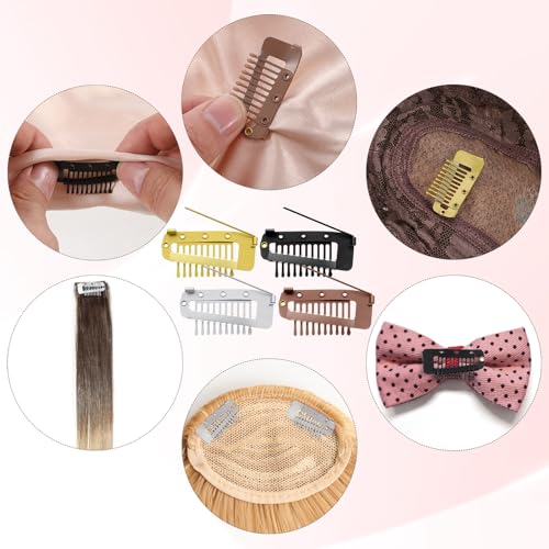16 piezas de clips Chunni con alfileres de seguridad miniatura 7