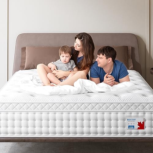Image of BedStory Twin Mattress 12 Inch, Single Mattress Twin Size in a Box