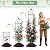 100% Metal 6.1 Ft Garden Obelisk Trellis for Climbing Plants, Rustproof Coated Floral Scrollwork Plant Support with Bird Finial, for Tomato, Rose, Grape, Cucumber, Vines, Indoor/Outdoor Black