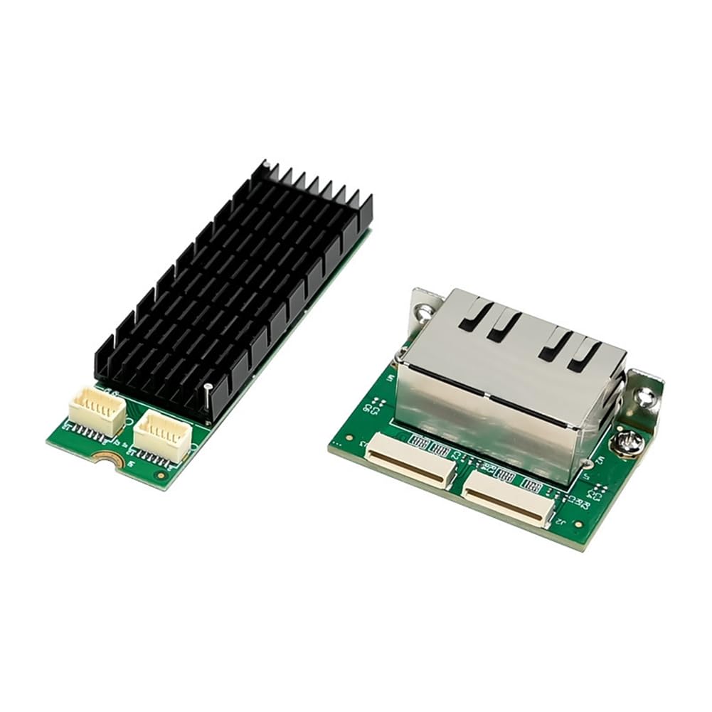 Scheda di Rete Adattatore M.2 B+ M Key I226-T2 con Doppia Porta Gigabit Ethernet di Industriale 2.5G.