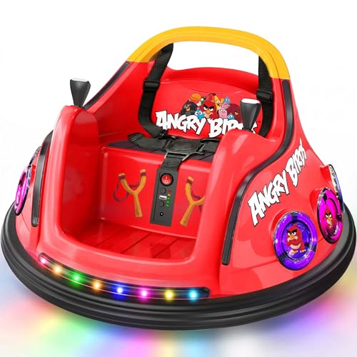 Image of ANPABO 12V Bumper Car for Toddler, w /Remote Control, 360 Spin, Red