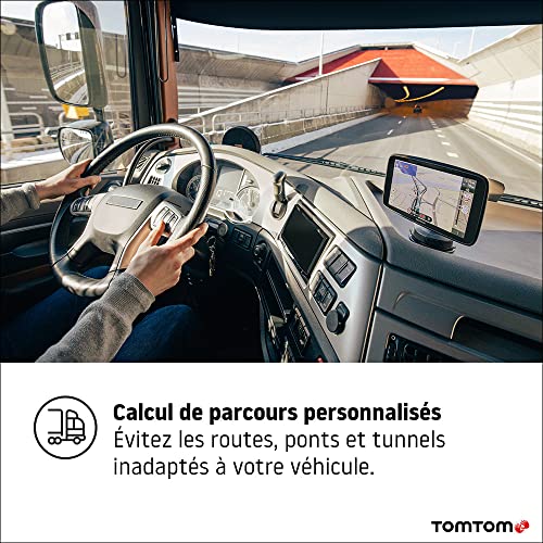 TomTom GPS Poids Lourd GO Expert - Écran Capacitif 5", POI et parcours personnalisé pour poids-lourd, TomTom Traffic, Cartographie Monde, alerte des zones de danger, mises à jour rapides via Wi-Fi - Image 4