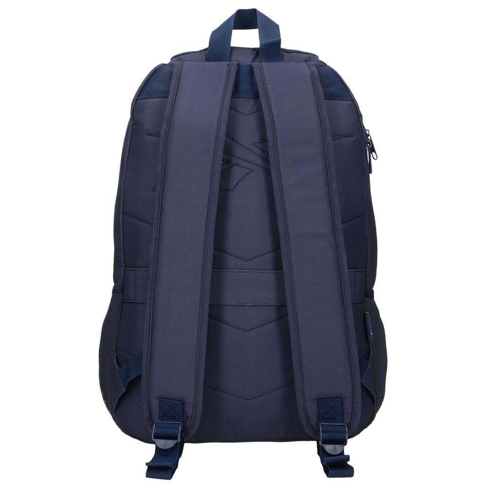 Reebok Andrew, mochila escolar, mochila azul y rosa, fabricada en poliéster, Tirantes anchos, ergonómicos y acolchados, varios compartimentos, de Joumma Bags