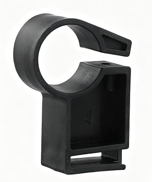 Exercise Bike Monitor Mounting Bracket Fits 22mm & 25mm Tubes, Plastic Build, Ideal for Home Gym/Workout Room, Secure Holder for Fitness Monitors