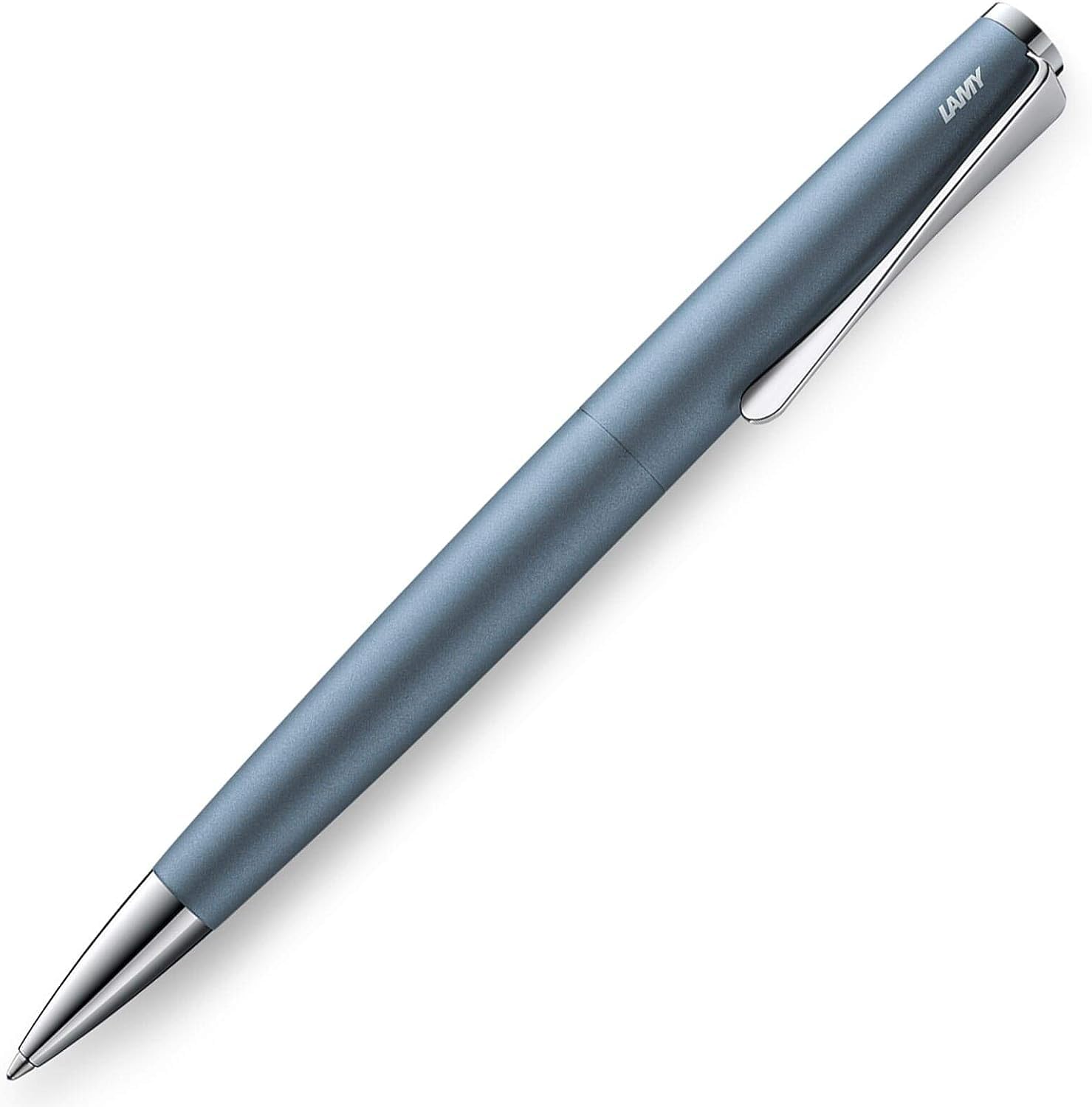 Lamy 1234856 studio Kugelschreiber 266 – Zeitloser Kuli in der Farbe Glacier aus rostfreiem Edelstahl und propellerförmigem Clip – Stichbreite M