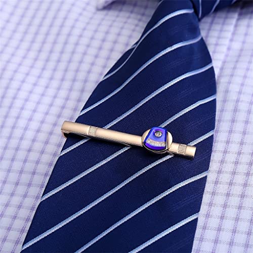 xiukou Jongens manchet shirt jurk Frans blauw ja manchetknopen tie clips zakelijke vergadering feest pak sieraden manchet nagels (Color : A, Size : One size) - Image 3