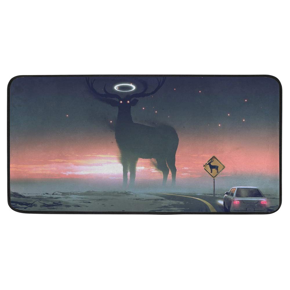 Tapis de cuisine anti-glisse CHEHONG en polyester robuste pour sol protégé