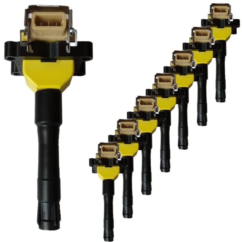 WWBAGS 8pcs Compatible With E36 E38 E30 E31 E32 E34 530i 530iT 540i Ignition Coil 740i 740iL 840Ci 3.0L 4.0L V8 12131727108 12131726177