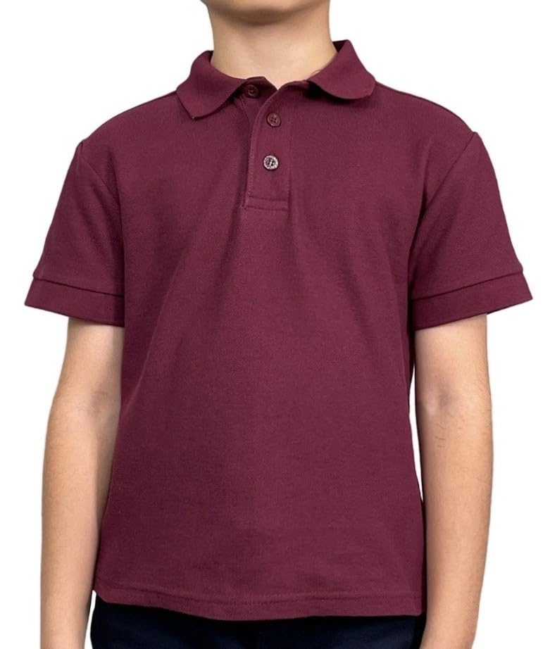 Access Unisex Kids' School Uniform Pique Polo