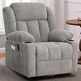 Ketaiyou Rocker Swivel Recliner Chair for Adults, Overstuffed Large Manual Recliner Glider with...