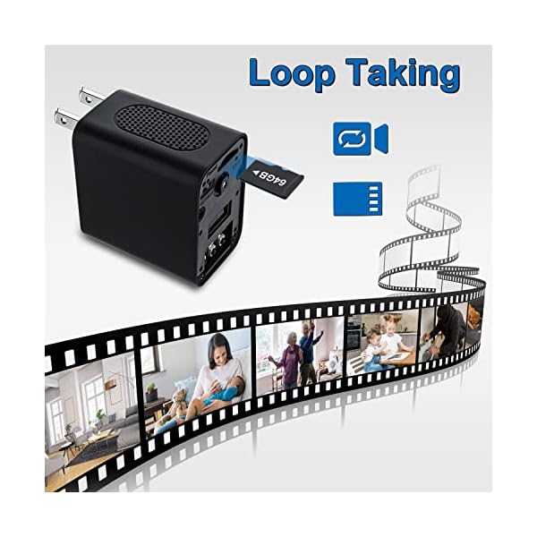 LXKFA 64GB Nanny Cam Charger - 1080P HD USB Charger Hidden Camera - Mini Spy Cam with Night Vision - Small Secret Camera - Image 6