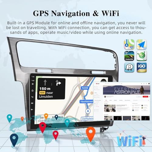 Radio de 10 pulgadas para VW MK7 Android con Carplay, GPS y cámara 4