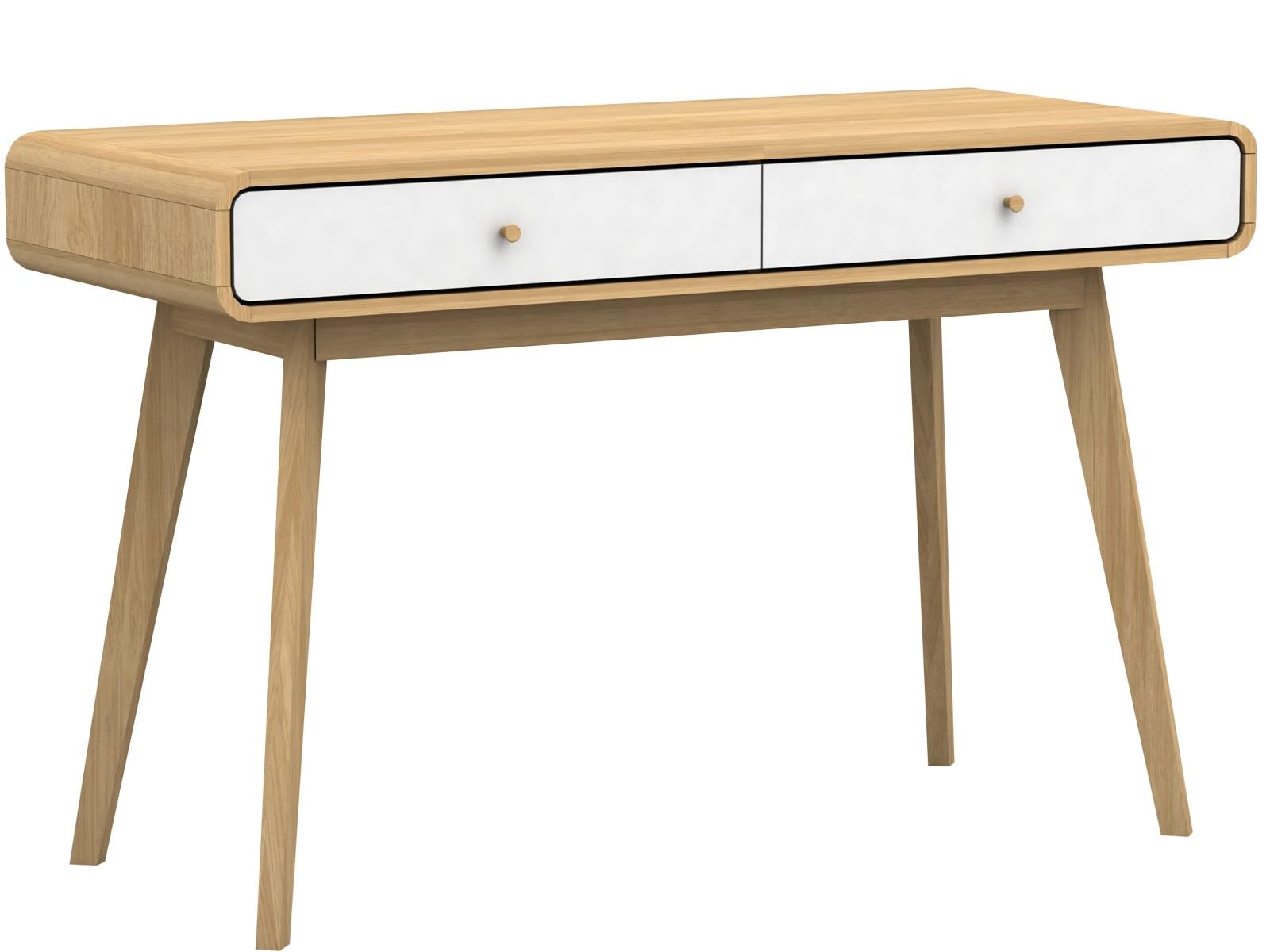 Loft24 Cassie Oak Compact Desk - White