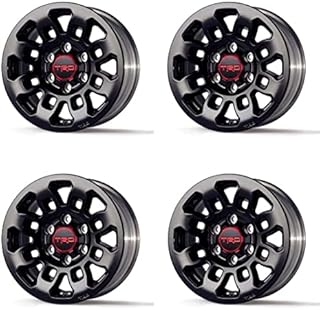 Genuine Toyota Tacoma TRD Pro 16-In. Alloy Wheel - Gloss Black w/Center Cap (Fits: 2005 & Newer Tacoma / 2007-2014 FJ Cruiser / 1999 & Newer 4Runner) (4)
