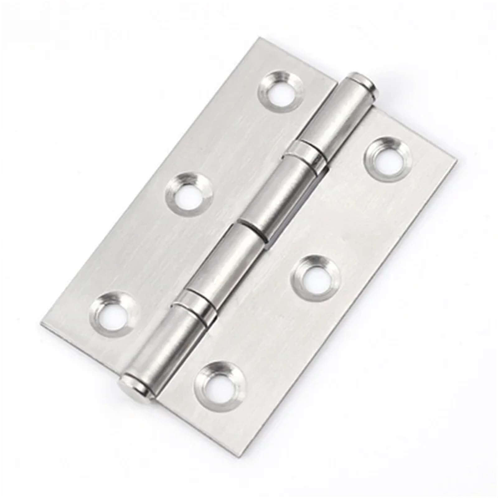 Rmwkrmogrf 1Pcs-2.5Inch-6Holes 304 Stainless Steel Flat Hinge Cabinet Doors 1 Inch 1.5 Inch 2Inch 2.5 Inch 3Inch 4Inch Hinge Wooden Box 1/2Pcs(1Pcs-2.5Inch-6Holes)