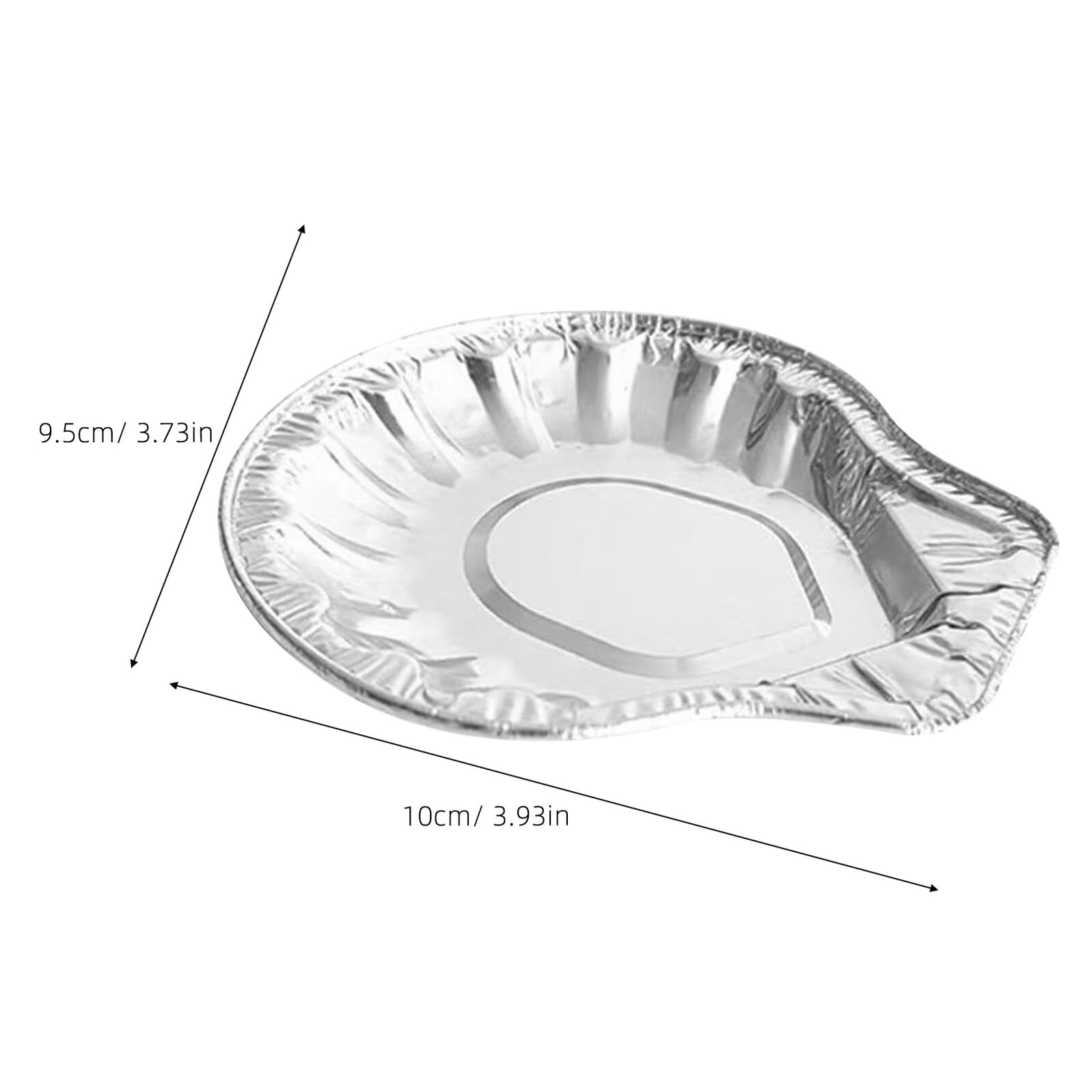 Toyvian Assiette Huitre Jetable en Aluminium Argenté, Lot de 100pcs pour Barbecue et Cuisson, Conductivité Thermique et Présentation Élégante pour Fêtes