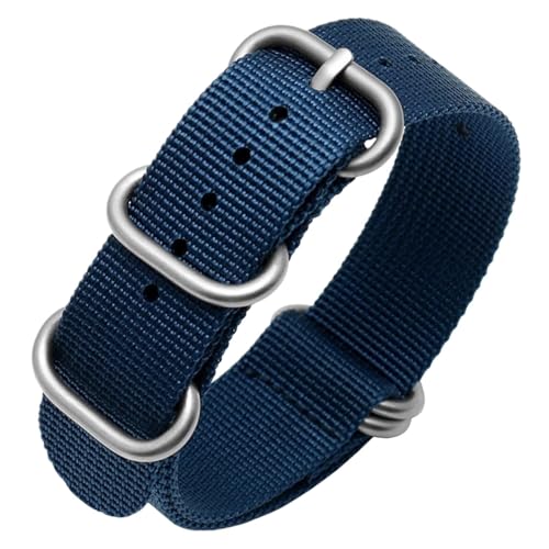 Correa de nailon impermeable para reloj Citizen en azul