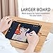 ELETIUO Adjustable Tablet Stand with Pencil&Charger Cable Slot,Bamboo Wooden Stand with Multiple Angles,Organizer Desktop Holder for Drawing,Compatible with ipads(Support to 9.7-11