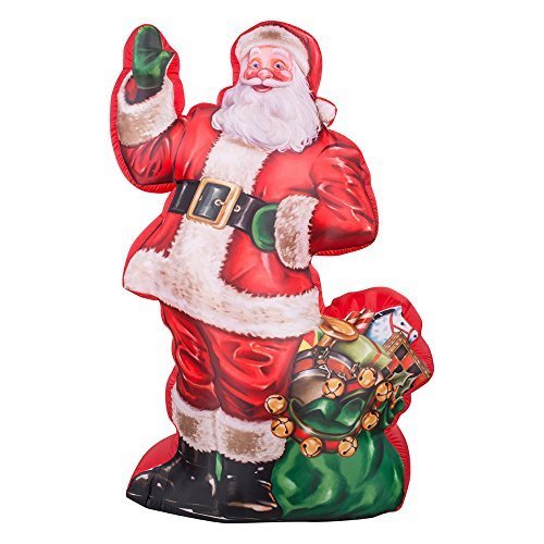 Gemmy Airblown Photorealistic Illustrated Santa with Gift Bag Inflatable by Gemmy