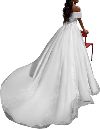 Women V Neck Wedding Dresses for Bride Satin Beach Bridal Gowns with Train Boho Elegant Floor Length DR0108 DR