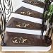 Ottomanson Ottohome Collection Leaf Oval Stair Tread (14 Pack), Brown