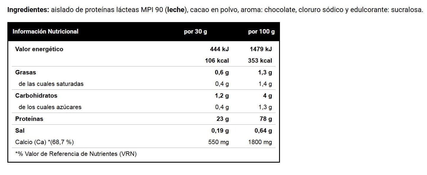 VITOBEST Casein Protein 100% Proteínas Suplemento Chocolate 1 kg