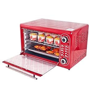 Mini Oven Air Fryer , Multifunctionele Elektrische Oven Huishouden 48L Grote Capaciteit Oven Bakken Cake Broodrooster Oven Met Timer, Aanrecht Convectie Oven Air Fryer