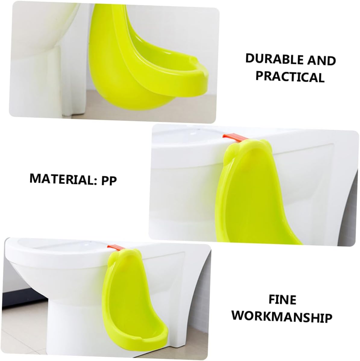 Hanging Boy Standing Urinal Potty Training Toilet for PP Material Space-saving Wall-mounted Pee Trainer with Smooth Easy-clean Surface Safe and Practical Bathroom Accessory for