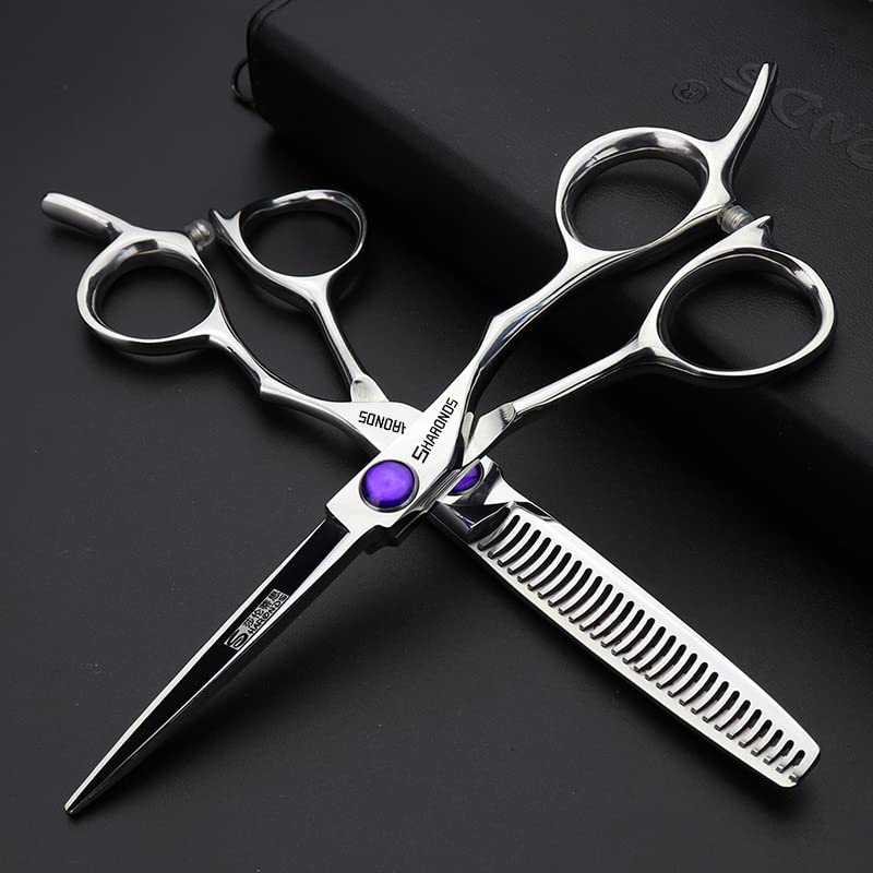 Ciseaux coiffeur professionnel 5.5 pouces et kit de coiffure salon - 3
