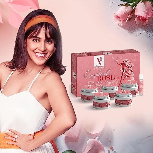 Miniatura 2 de Kit facial rosa masajeador facial máscara facial kit para mujeres crema de masaje facial gel facial exfoliante facial kit exclusivo 8.82 oz paquete