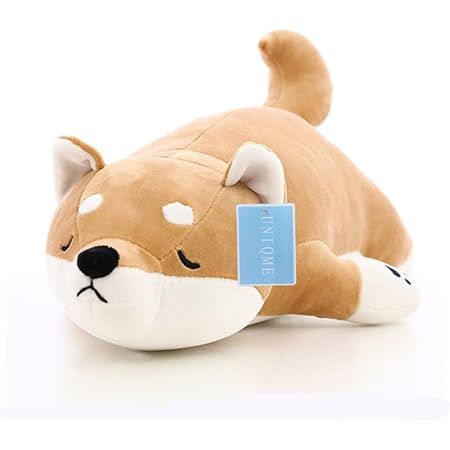 sleeping shiba plush
