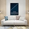 QGVBGF Pale Blue Poster Dot Space Voyager 1 Canvas Poster Bedroom Decor Landscape Office Room Decor Gift 12x18inch(30x45cm) #4