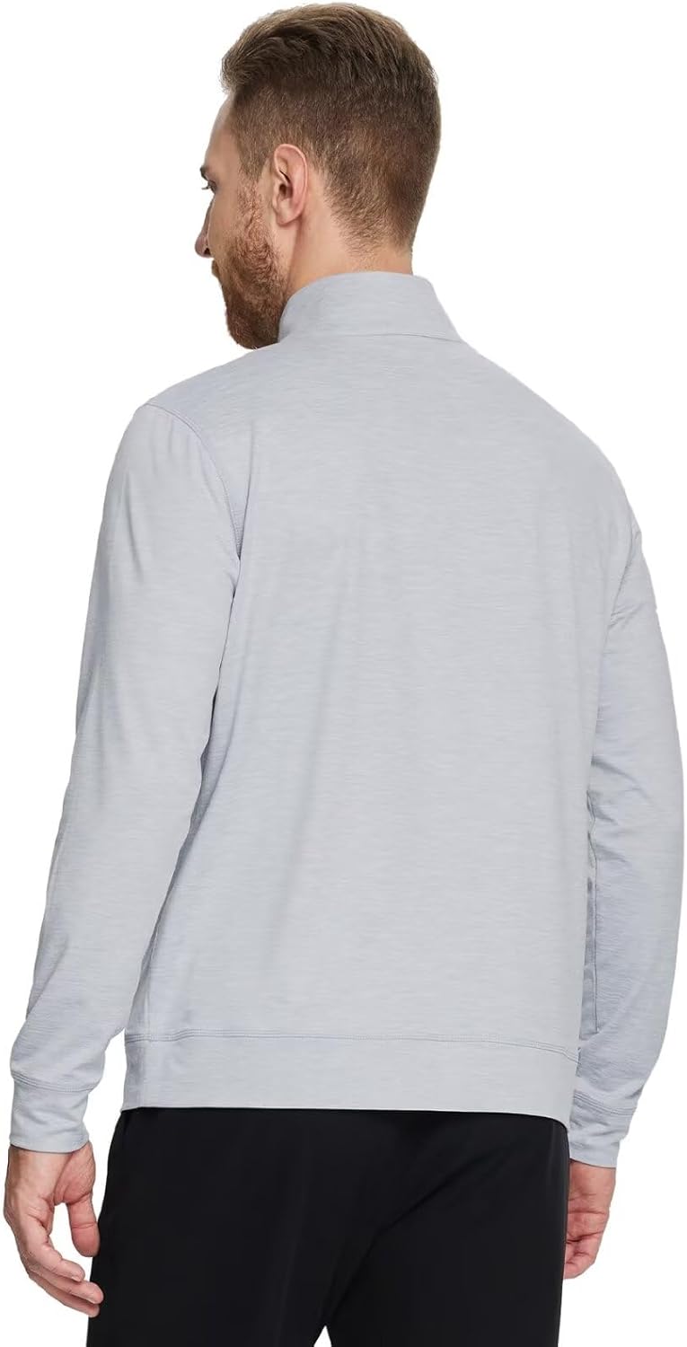 M MAELREG Quarter Zip Pullover Men Moisture Wicking Performance Heather Midlayer Golf 1/4 Zip Pullover Mens Sweatshirt - Image 4