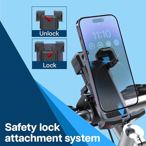 Support téléphone vélo réglable pour sécuriser votre smartphone sur guidon - 6