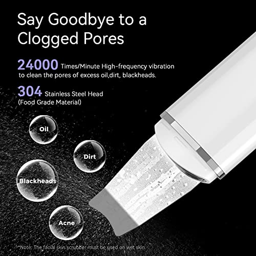 Skin-Scrubber-ANLAN-Ultrasonic-EMS-Ion-Exfoliating-Device-Face-Cleanser-and-Blackhead-Remover-Pores-Cleaning-Wrinkle-Remover-Comedone-Extractor-Skin-Care-with-4-Modes-USB-Rechargeable