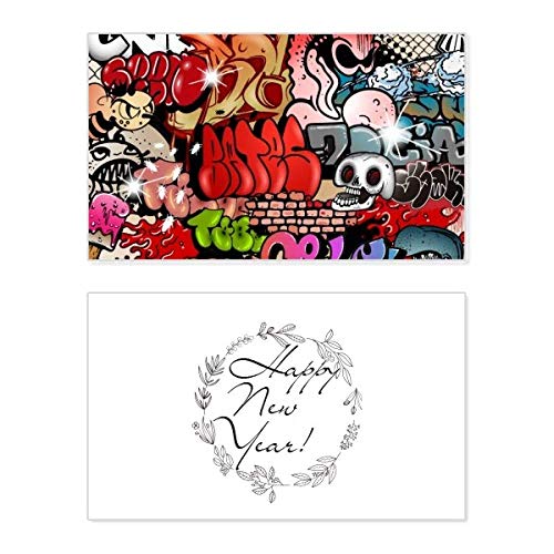 Cuadro de calavera Graffiti Street con colores vivos para un salón moderno