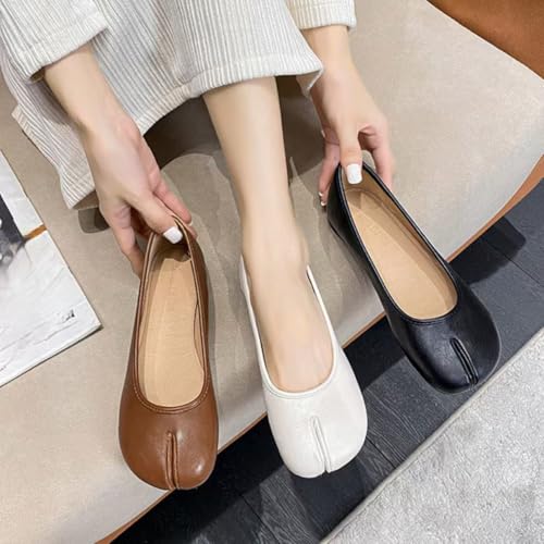 Split Toe Ballet Flats for Women Comfortable Tabi-style Flat Ballerina Shoe Lightweight Loafers All-Match for Daily Wear Beach Travel3