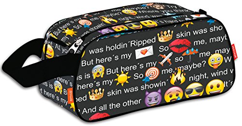 Montichelvo Emoji Talk - Zapatillero 2 Cremalleras, Multicolor