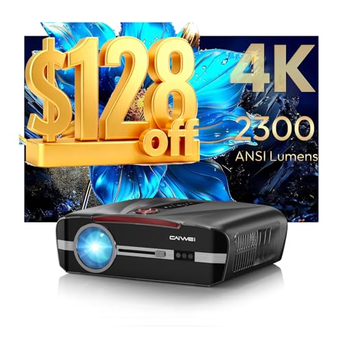 Image of Daylight Projector 2300 ANSI Ultra HD 4K HDR10+ Daytime Smart Projector with Tof Autofocus HDMI ARC Short Throw Home Theater Projector with Wifi Bluetooth NFC Android TV LAN for Outdoor Movie Gaming