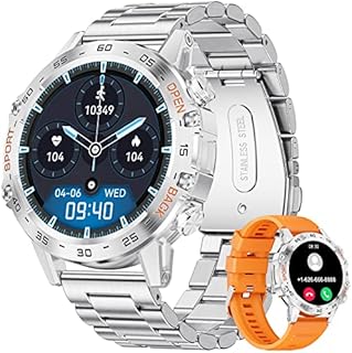 LIGE Smartwatch Herren, 1.39” IPS Smart Watch mit Bluetooth Sprachanruf, IP67 Wasserdicht Sportuhr Fitness Tracker mit Pulsuhr Schlafmonitor Schrittzähler Herren Aktivitätstracker für iOS Android