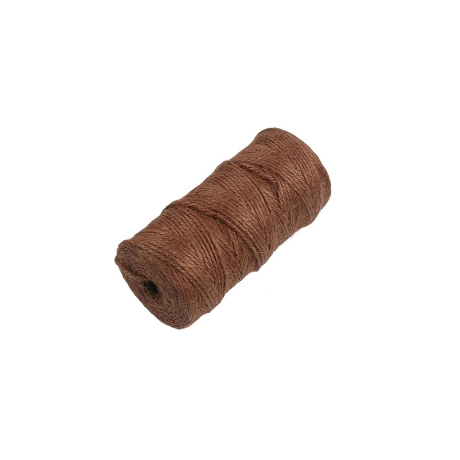 100M/Roll Colorful Jute Twine 2mm 3 Strands String Cords Burlap Ropes For Crafts Wrapping Picture Display(21 Chocolate)