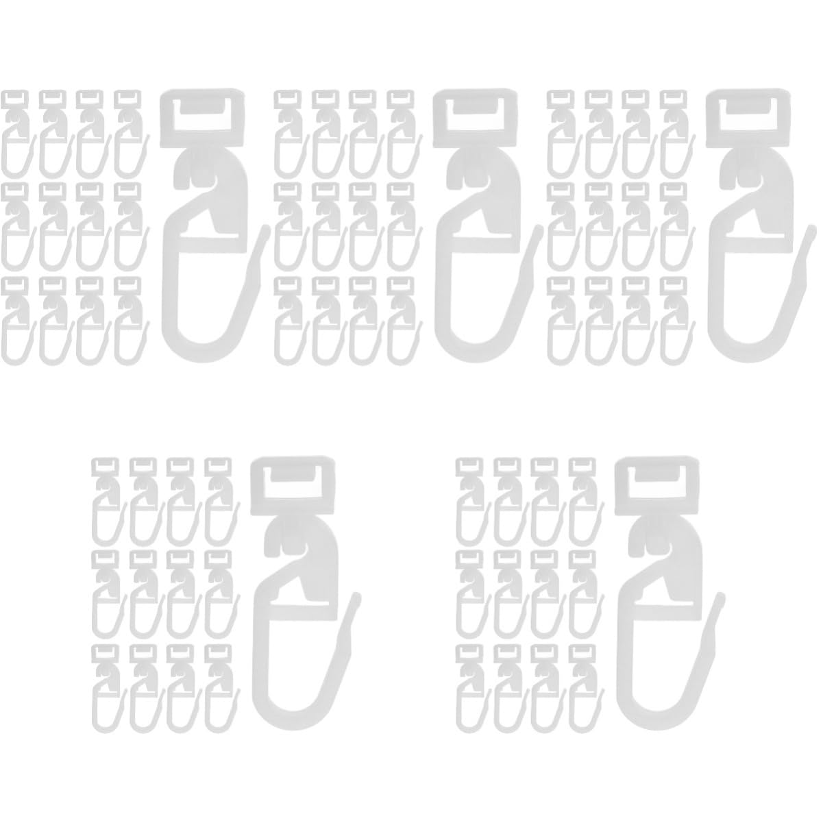TOYANDONA 5 Set Ganci Per Tende Da Resistenti E Leggeri Facili Da Installare Per Tende Da Doccia E Decorazioni Per La Casa 36 Pezzi*5